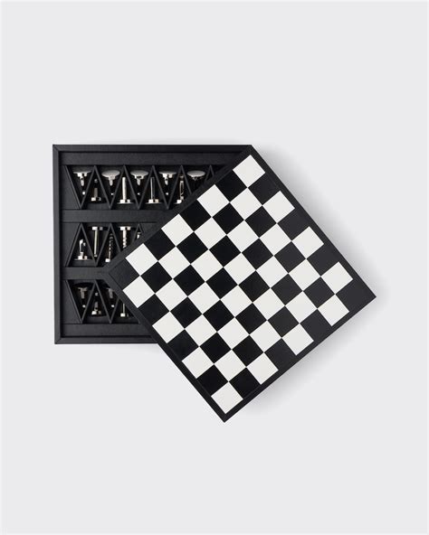 scacchiera prada|Black Saffiano leather chess set .